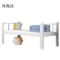 凤凰泾钢制单人床员工宿舍床公寓床长2米宽0.9米高0.75米