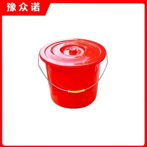 豫众诺 塑料红桶 带盖10L 个