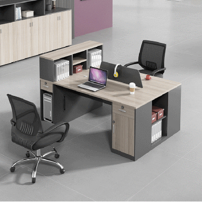 慧采云 办公家具职员办公桌椅组合员工位桌简约现代2人位屏风卡座财务办公桌