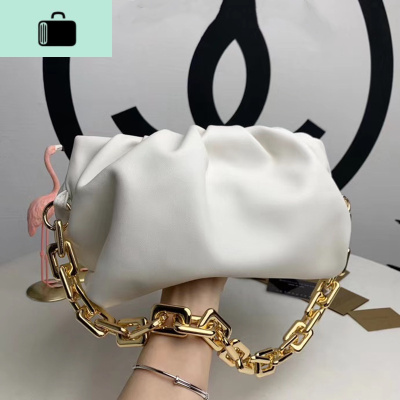 包包 2020新款潮同款牛皮粗链条云朵手提单肩包腋下女包NEW LAKE女士单肩包