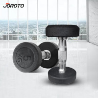捷瑞特(JOROTO)美国品牌环保包胶哑铃男士手铃家用健身器材7.5公斤一对