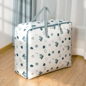 壹志特大号棉被收纳袋衣服被子整理打包袋防水防潮大容量手提袋子编织袋 家用牛津布袋幼儿园宿舍搬家用小号行李袋出差用棉被袋