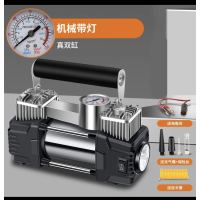 [补贴10%]车载充气泵打气泵汽车用小型便携式轿车电动轮胎12V双缸高压气泵 [无灯]真双60缸机械[纯铜机芯★不送配