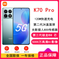 [原封]小米Redmi K70 Pro 竹月蓝 12GB+256GB 第三代骁龙8 5G芯 小米澎湃OS 120W有线快充 二代2K直屏 5G智能手机 K70