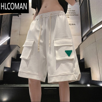 HLCOMAN休闲工装短裤男夏季薄款美式高街复古运动健身宽松直筒潮流五分裤