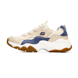 Skechers/斯凯奇男鞋新款厚底熊猫鞋轻质缓震运动休闲鞋237151-TAN ZP