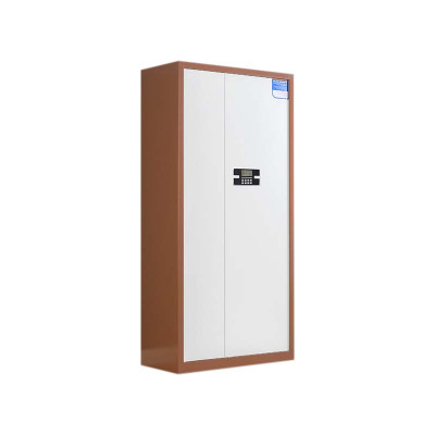 豪利特保密柜财务档案柜文件柜办公室资料储物柜保险柜通体咖框白门-电子密码锁