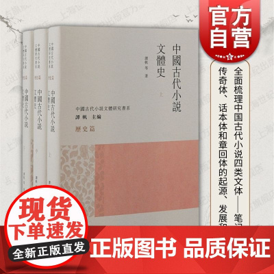 中国古代小说文体史 中国古代小说文体研究书系谭帆等编著上海古籍出版社笔记传奇话本章回体起源发展演变全面系统梳理