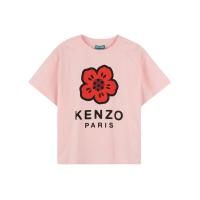 高田贤三(Kenzo)女孩运动短袖T恤棉质圆领直下摆舒适百搭夏季服装
