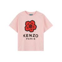 高田贤三(Kenzo)女孩运动短袖T恤棉质圆领直下摆舒适百搭夏季服装