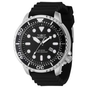 Invicta男士石英防水运动腕表mm大表盘夜光显示硅胶表带