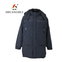 双惠男女款冬季标志工作服上衣SHW-44-1,面料全防水,内胆:90绒,155-195