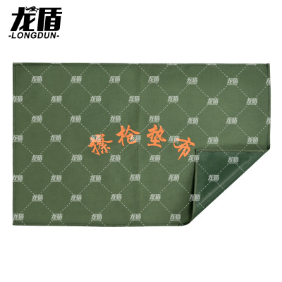龙盾防潮防水帆布垫绿色迷彩擦枪垫布擦拭垫布85*54不带收纳包
