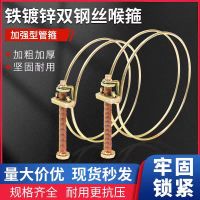 中锦科技 双钢丝喉箍 双钢丝水管卡箍 镀锌卡箍直径16-25mm 个
