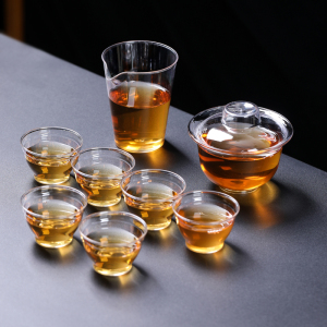 MULTIPOTENT便携式-次性加厚水晶整套功夫茶具旅行办公展会套装PP精品