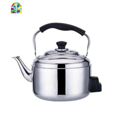 不锈钢电热水壶大容防干烧家用烧水壶电水壶鸣笛电茶壶4-5L6L7L8L FENGHOU 8升加厚电用(1.5米电线)