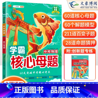 24版[物理]核心母题 初中通用 [正版]中考真题核心母题数学物理化学语文英语学霸核心母题作文初中必刷题解题有法七八九年