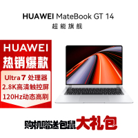 华为MateBook GT 14 14.2英寸笔记本电脑 酷睿 Ultra 7 155H 32G 1TB 2.8K OLED悬浮触控手写屏 轻薄机身 皓月银