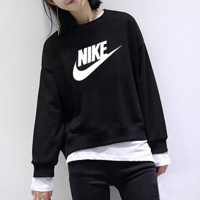 Nike/耐克女装2020秋季新款运动服休闲长袖上衣宽松舒适透气圆领印花卫衣套头衫BV6172-010BV6172-010/主图款160/84A/M