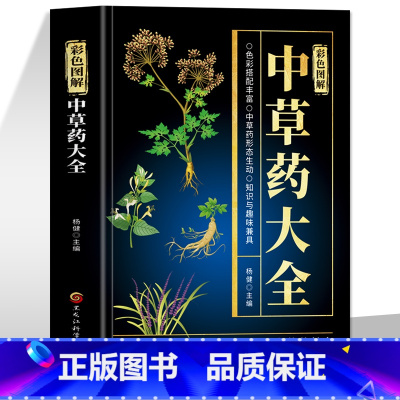 中草药大全彩色图解 [正版]中草药大全彩色图解中草药图鉴大全中医抓药草药方剂书籍饮食营养食疗中草药鉴别常识手册中医基础理