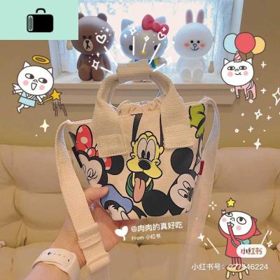 2020时尚新款单肩包斜挎包可爱女生帆布小背包出街休闲卡通包包NEW LAKE女斜挎包