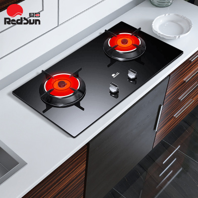 红日(RedSun)红外燃气灶猛火爆炒台嵌两用 熄火保护 定时防遗忘燃气灶一级能效省气节能灶EM308B 天然气