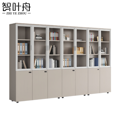 智叶舟木质办公柜七门280*40*200cm台