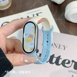 适用小米手环8/7/6/5腕带9表带NFC版10智能运动手表带4硅胶3个性2替换带六七八九代男女生手腕带新款3264