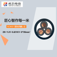 希飞牌 ZR-YJV-0.6/1KV-3*35mm² 阻燃铜芯低压电缆 元/米 联系客服 定制商品