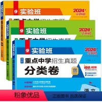 [3本]语文+数学+英语分类卷 [正版]实验班小升初真卷2024百所重点中学招生真题分类卷语文数学名校真题卷英语初一全国