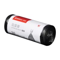 齐心(COMIX) L102 45*50cm 点断式垃圾袋 30个/卷 黑