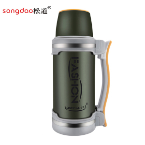 松道 保温壶 不锈钢大容量便携车载旅行热水壶暖水壶热水瓶暖瓶暖壶保温水壶11系列军绿色2800ml