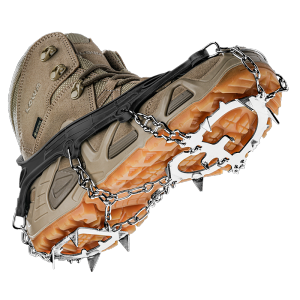 神火12齿冰爪防滑鞋套鞋钉户外登山攀岩装备防雨雪爬山防滑马蹄型冰雪爪