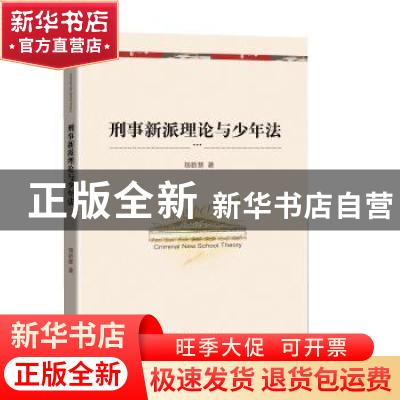 正版 刑事新派理论与少年法 杨新慧 知识产权出版社 97875130655