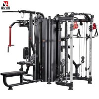 康力强KLQ-3000四人站综合训练器史密斯机多功能组合力量小飞鸟龙门架