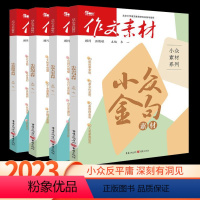小众[全套四本] 全国通用 [正版]2023新版 作文素材小众素材大家金句情理新知素材4本全套 题型新颖时事热点作文大全