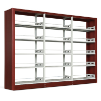 慧采云 钢制书架学校图书馆书店书籍室阅览室双面书架资料架双面一列三组