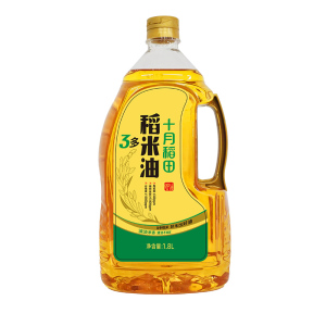 十月稻田3多稻米油食用油 谷维素16800IPPM 适用热炒煎炸 1.8L/5L装