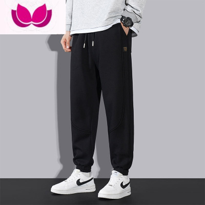 七斓海阑优选裤子男款夏季新款宽松束脚卫裤休闲大码男士运动长裤