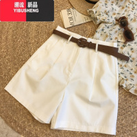 YIBUSHENG短裤女西装休闲裤季2024年新款薄款高腰宽松显廋A字四分阔腿裤