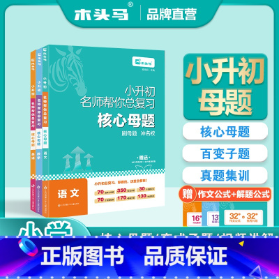 语数英(3合1高效备考小升初) [正版]2025新版小升初核心母题 真题集训 小学语文数学英语 基础知识盘点 阅读提升