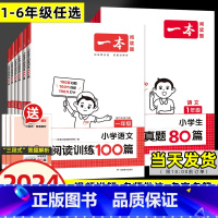 [数学]一本思维训练 小学六年级 [正版]2024版阅读训练100篇小学语文阅读真题80篇三段式答题解析二三四五六年级人