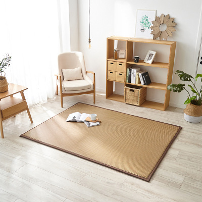 艾洛苏家纺苏宁好物推荐-日式榻榻米藤编地垫满铺加厚凉席垫儿童宝宝婴儿客厅幼儿游戏垫子冰丝凉席地垫客厅卧室藤席地毯地垫大