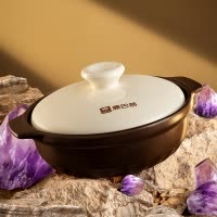 康巴赫炒菜砂锅煲家用燃气专用煲仔饭耐高温干烧不裂浅口陶瓷锅