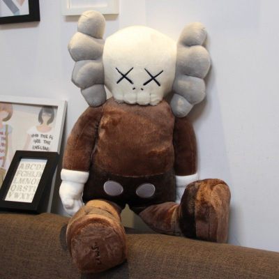 2020热卖芝麻街公仔娃娃拍照道具玩偶毛绒玩具BFF林俊杰同款ins网棕FF90厘米