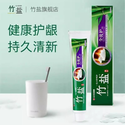 LG竹盐成人牙膏全优护含氟防蛀大容量清新口气皓齿源牙膏