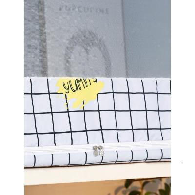 家柏饰(CORATED)学生蚊帐宿舍上铺下铺通用一体式遮光帘侧面可开拉链款床帘带支架