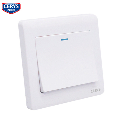 西瑞思 暗装一位开关 XRS-DJY 一开单控开关 86*86mm/个