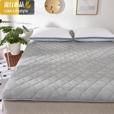 加厚法兰绒榻榻米床垫软垫子学生宿舍单人垫被褥子双人1.8m床褥垫 三维工匠