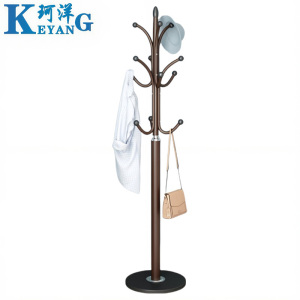 珂洋 衣帽架 落地式(棕色) 个